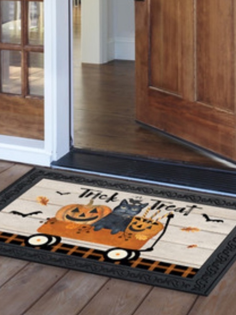 Briarwood Lane Trick Or Treat Wagon Halloween Doormat~NEW!